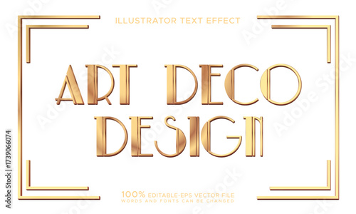 editable art deco text	
