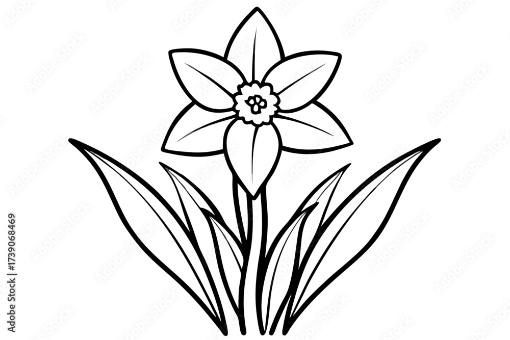 Naklejka premium sketch of flower