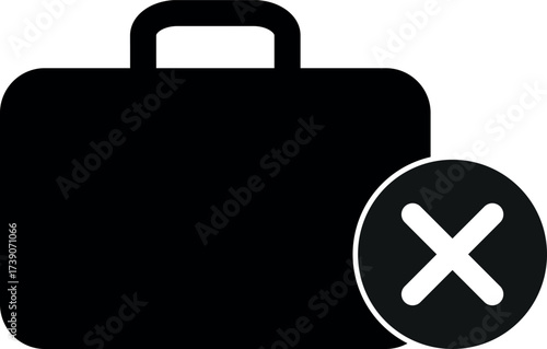 No job icon isolated on white background . Jobless symbol . Vector illustration