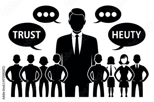 Business Leader and Team Discussing Trust and Heuty