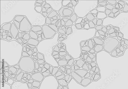 Abstract Network of Interconnected Cells A Modern Design Element