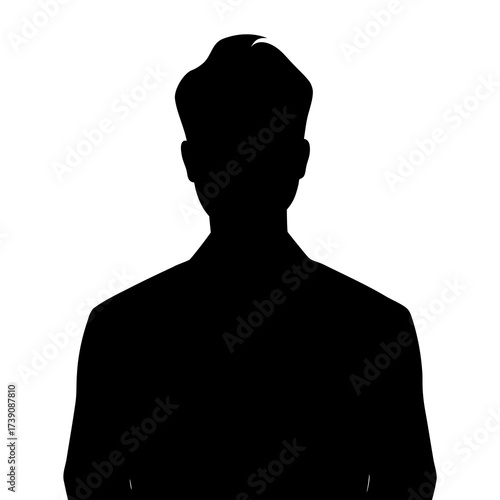 silhouette of a man in profile