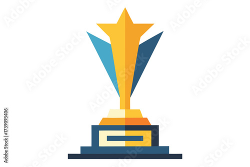 gold cup on a pedestal