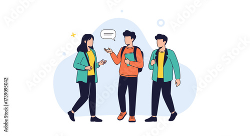 Engaging in a lively conversation with friends during a casual gathering.