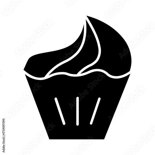 cake glyph icon