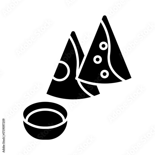samosa glyph icon