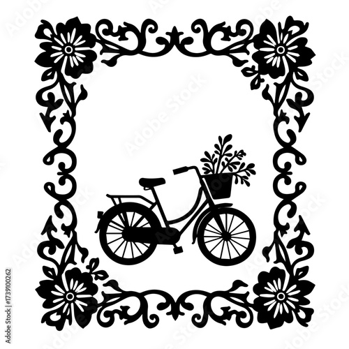 vintage bicycle vector illustration, bicycle, bike, sport, silhouette, illustration, cycling, vector, cycle, wheel, ride, cyclist, biker, race, black, woman, pedal, cartoon, people, mountain, bicyclin