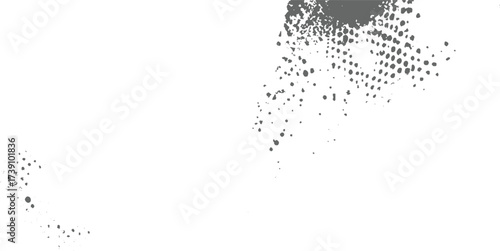 Gray spots scattered on white dots texture