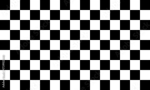 Checkerboard black and white seamless pattern vector illustration.  modern chess board background design