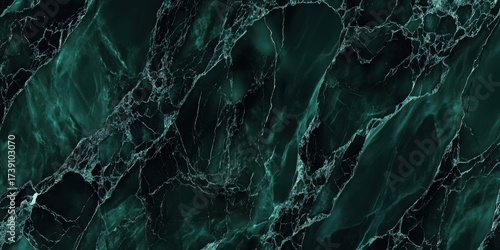 Emerald Marble Texture: An elegant and detailed emerald green marble texture, showcasing the natural beauty of stone with its intricate veining and rich, luxurious appearance. 