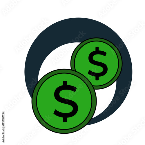 green dollar sign