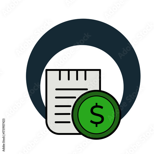 vector illustration of a dollar sign