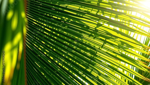 Intricate woven palm leaf texture, sun-dappled background, pattern, tropical