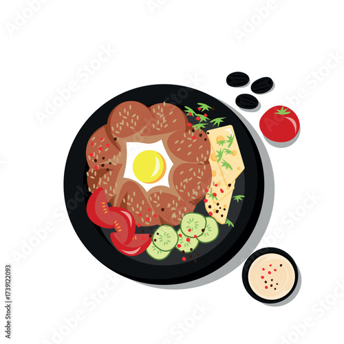 turkish food illustration 