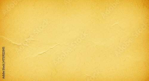 Aged Yellow Blank Paper Texture with Cracks and Uneven Edges vintage