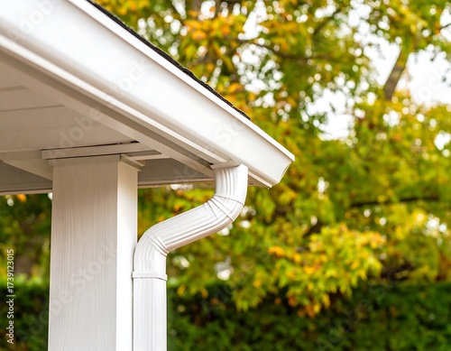 Wallpaper Mural White gutter on a house Torontodigital.ca