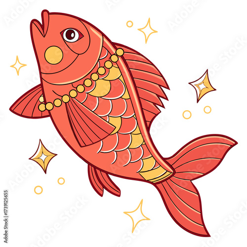 Vector art of a watchful dragon stands guard over a glittering hoard of gems atop a rocky outcrop, its eyes gleaming with ancient wisdom, in a serene forest setting