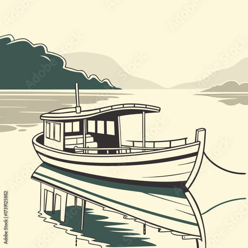 Vector art of a peaceful illustration of a woman strolling along a beach, enjoying the sea breeze and sunshine, with a serene ocean backdrop and birds flying overhead, in a soft, pastel color scheme