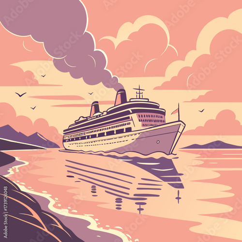 Vector art of a cartoon dove is flying away from a gold coin with a dollar sign on it, symbolizing the loss of money, with clouds in the background