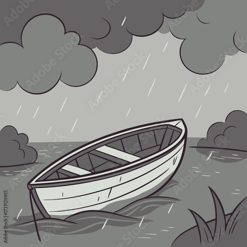 Vector art of a serene illustration of a young woman with a backpack strolling along a tropical beach with palm trees, enjoying the peaceful scenery and the gentle breeze, perfect for travel blogs