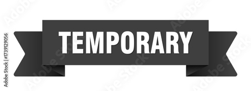 temporary ribbon isolated on transparent background. temporary ribbon
