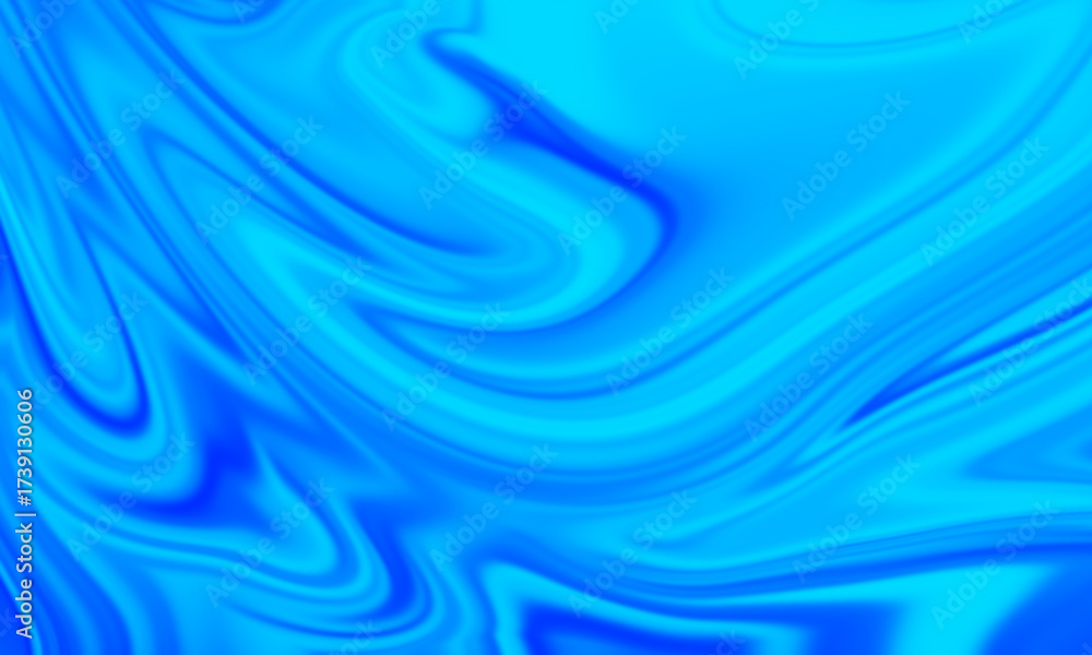Obraz premium Blue Fluid Wave Abstract Background