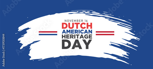 Dutch American Heritage Day illustration Banner poster post design Background 