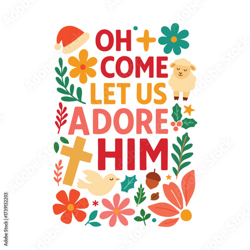 Oh Come Let Us Adore Him Svg T shirt