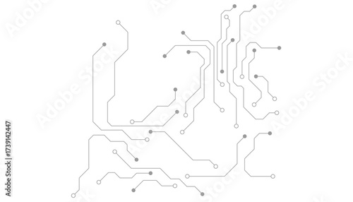 Circuit board digital abstract background. Motherboard technology texture design. AI semiconductor and computer processor on tech bg. Vector illustration
