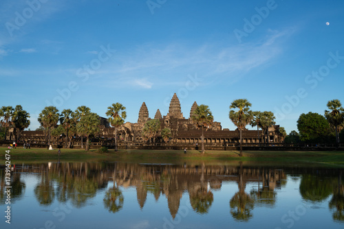 Angkor Wat Temple Reflecting in Water