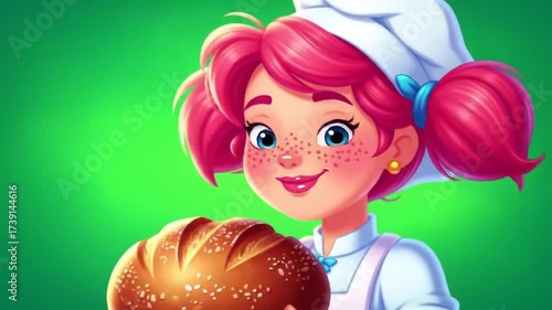 girl with easter egg