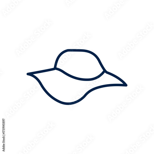 Women hat vector illustration icon