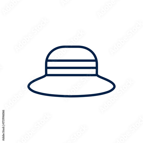 Women hat vector illustration icon