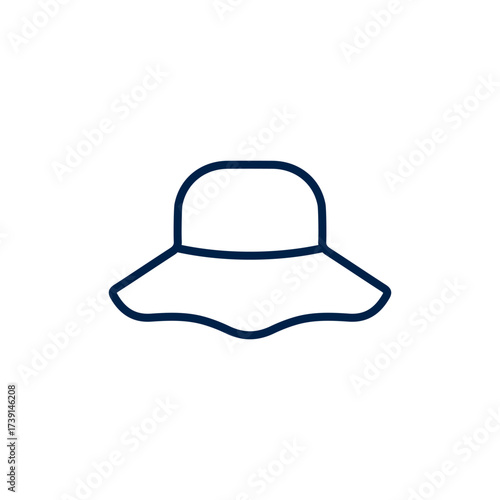 Women hat vector illustration icon