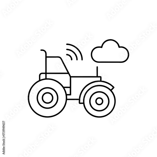 Tractor with wireless signal