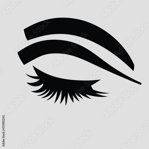 Pop art style woman's face icon vector illustration scalable eps for graphic design applications silhouette White background