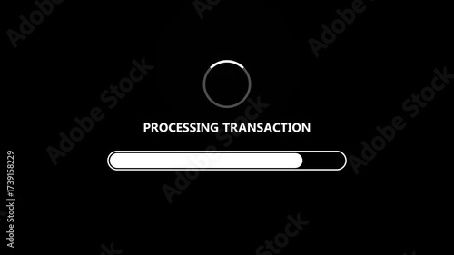 Wallpaper Mural Processing transaction and payment approved. Concept of online banking and ecommerce.4k video Torontodigital.ca