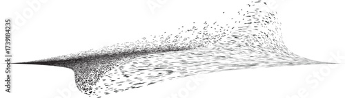 Decorative wave of line . Brush stroke waves. Abstract flow linear fluid design element .Zigzag wave. Wavy Music sounds lines. Squiggle brush stroke . Ornament design.Line art .Brush paint Vector 