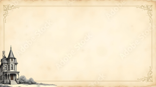 vintage photo frame for real artitecture design 