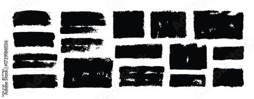 Abstract brush stroke textures geometric shapes vector graphics scalable illustration eps icon design elements silhouette vector illustration white background