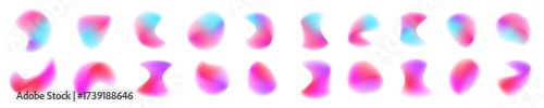 Liquid color shapes with mesh gradient blend into one another. Each form feels organic, fluid, and vibrant. They bring dynamic motion to any design. PNG