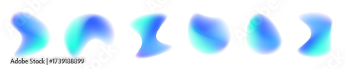 Abstract holographic drops reflect vibrant colors with a glossy finish. Their irregular shapes add organic diversity to any layout. Perfect for modern branding and art. PNG