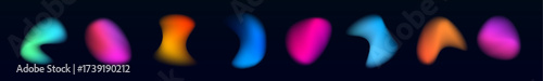 Set of abstract soft-focus circles in warm gradient colors, fading into a white background. These dreamy orbs add depth and calmness. Useful for backgrounds or minimalist compositions. 