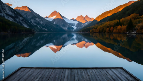 TranquilMountainLakeReflection
