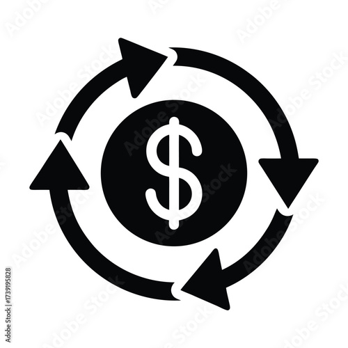 Dollar Exchange Icon Design
