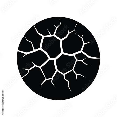 Drought Cracked Soil Icon
