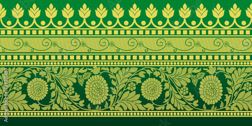 beautiful graphic saree design and this sari design is in Indian style which is for textile fashion industry and it can be used as wallpaper backdrop and website bg this style is originated in india 