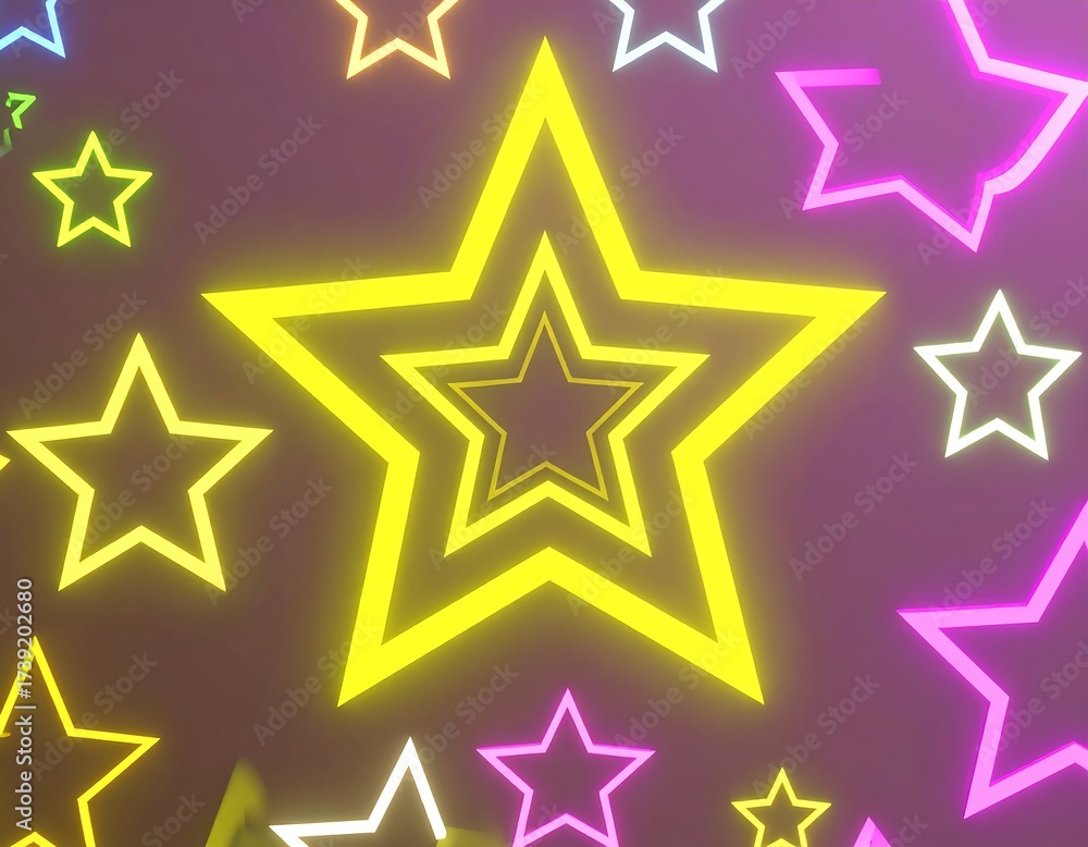 Obraz premium Vibrant starburst pattern