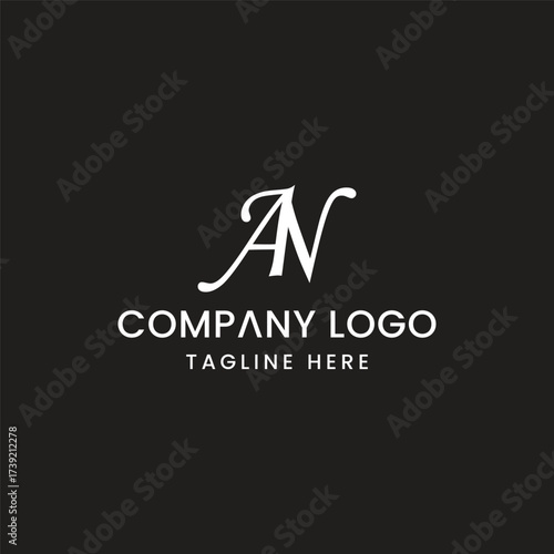 Initial Letter AN logo Design Outstanding Creative Modern Symbol  Sign