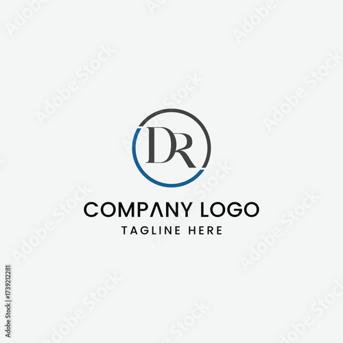 Initial Letter DR logo Design Outstanding Creative Modern Symbol  Sign